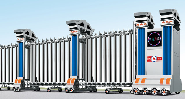 不锈钢伸缩门王者三号