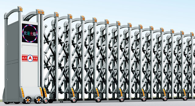 不锈钢伸缩门王者三号