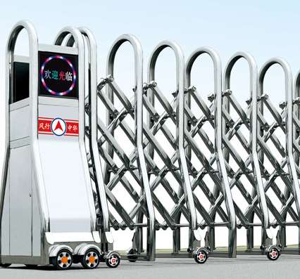 栅栏式旋转电动伸缩门有什么不同